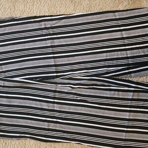 Black and White Striped Pants